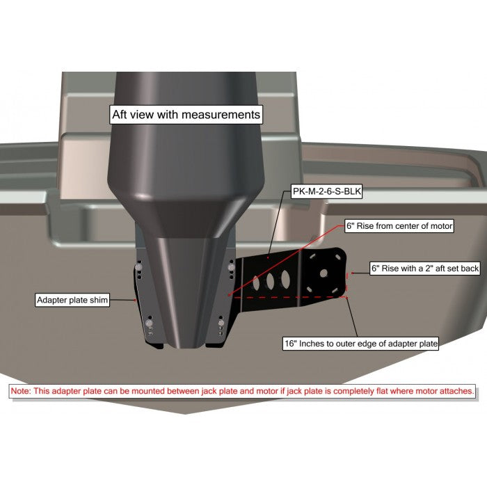 M-2-6 Black Adapter Plate - Dual