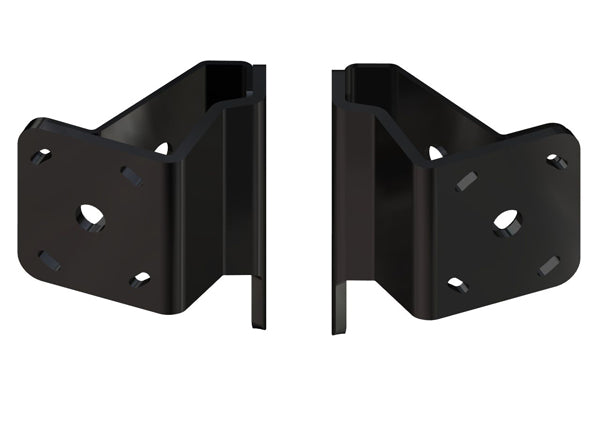 Dual Braced S-2-2 Black Adapter Plate Kit