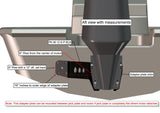 M-12-6 Black Adapter Plate - Starboard Side