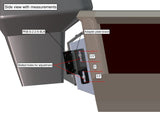 Braced S-2-6 Black Adapter Plate - Starboard Side