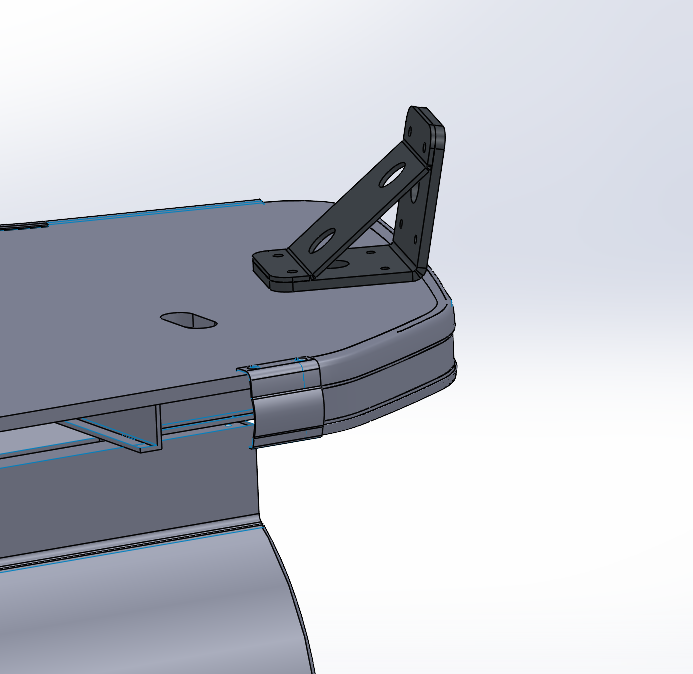 Pontoon Deck Mount PKB-D-0-4-U-WT