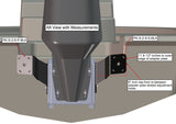 Dual S-2-6 Black Adapter Plate Kit