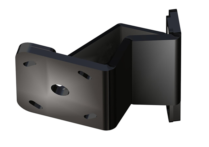Braced S-2-6 Black Adapter Plate - Port Side