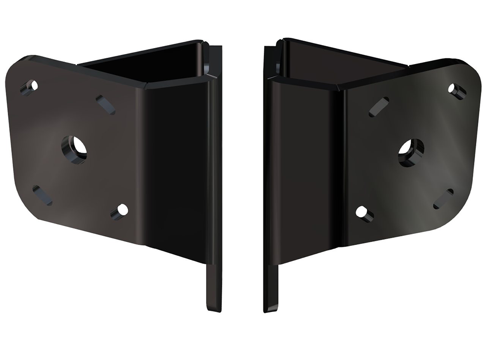 Dual Braced S-N2-2 Adapter Plate Kit  (Black)