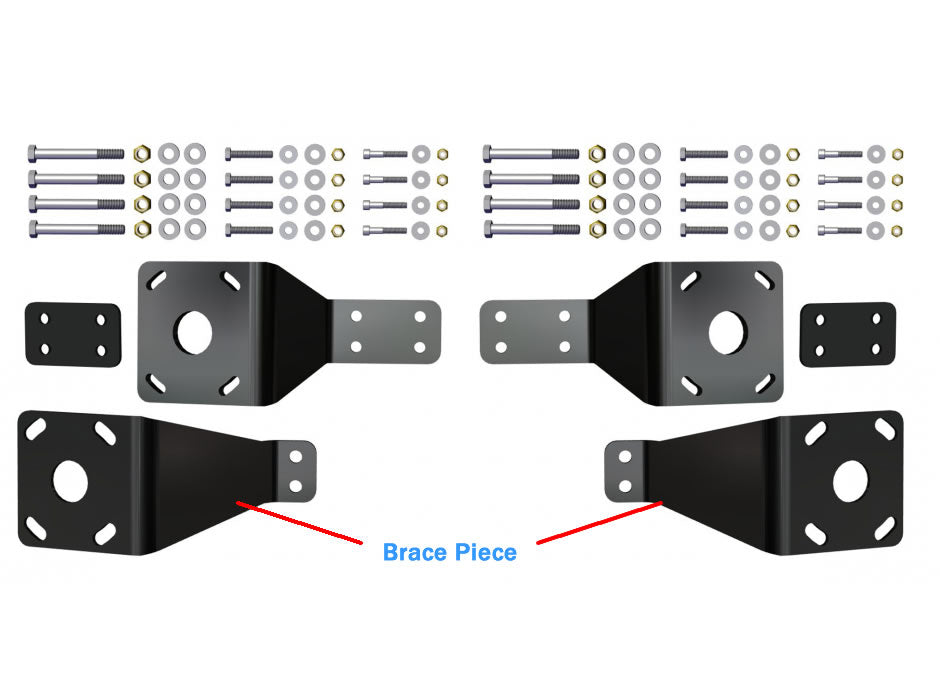 Dual T-4-0-U Transom Braced Kit Universal