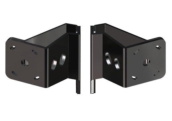 Dual Braced S-5-4 Black Adapter Plate