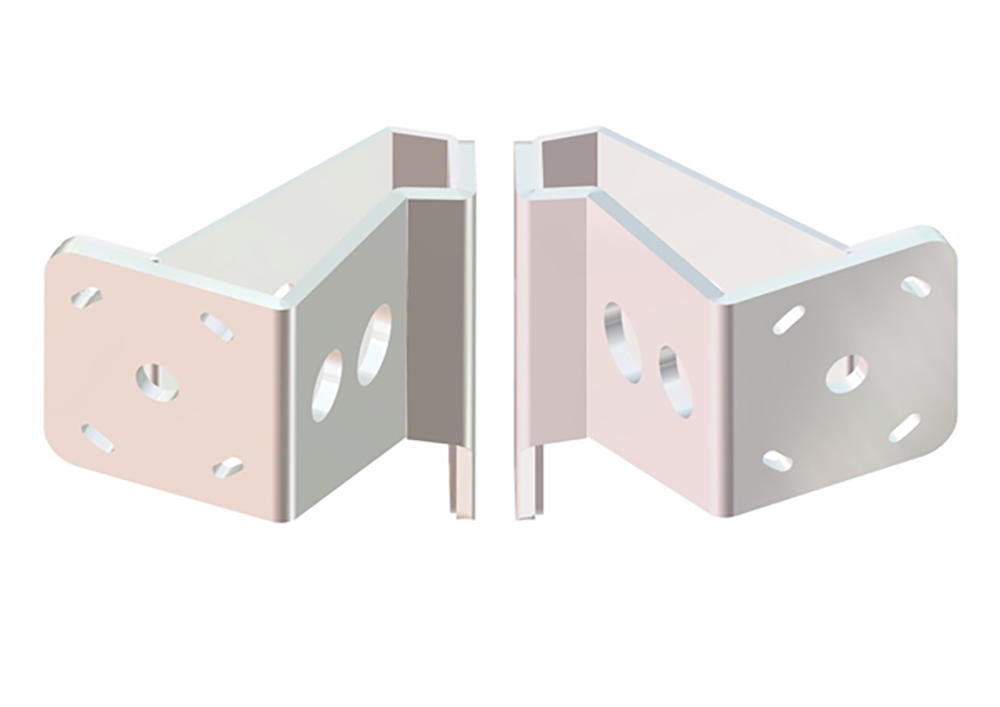 Dual Braced S-5-4 White Adapter Plate