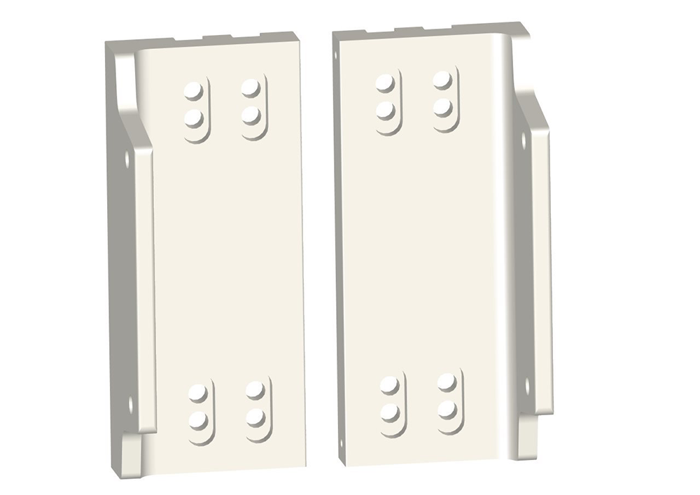 Dual White M to S Adapter Plate