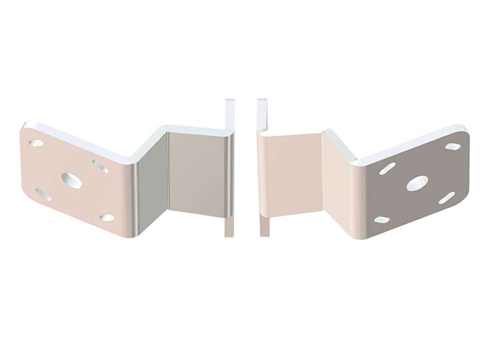 Dual S-2-6 White Adapter Plate Kit