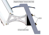 2 inch (22 degree) Wedge Adapter for Angled Transoms