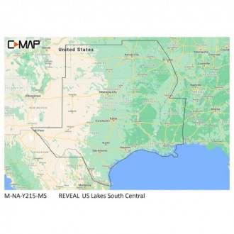 C-MAP Reveal Inland US Lakes South Central