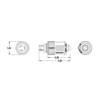 Marinco 12VBPS Pro Plug Only