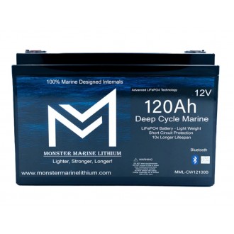 Monster Lithium 12v 120Ah Deep Cycle