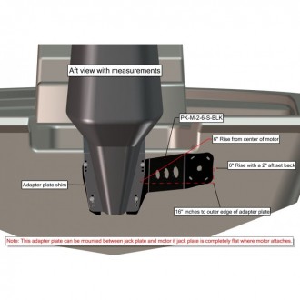 M-2-6 Black Adapter Plate - Starboard Side