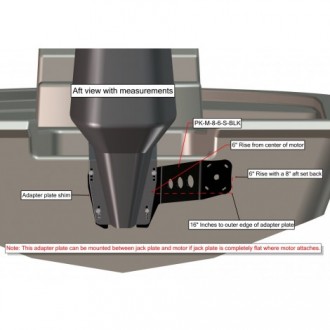 M-8-6 Black Adapter Plate - Starboard Side
