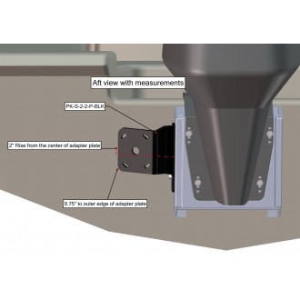 Port Side S-2-2 Black Adapter Plate