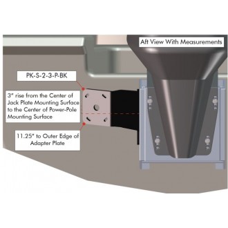 Port Side S-2-3 Black Adapter Plate