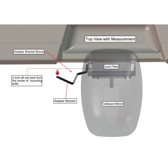 Port Side S-2-6 Black Adapter Plate