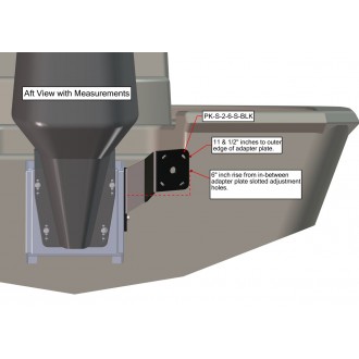 Starboard Side S-2-6 White Adapter Plate