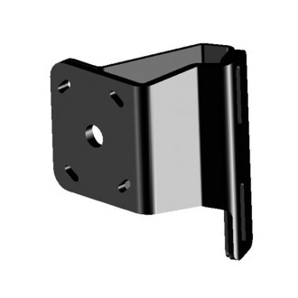 Braced S-2-2 Black Adapter Plate - Port Side