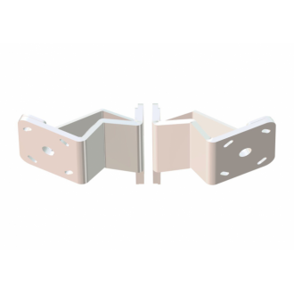 Dual Braced S-2-6 White Adapter Plate Kit
