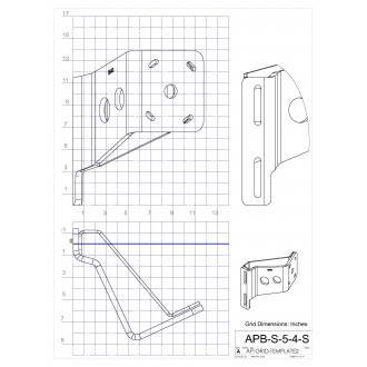 Braced S-5-4 Black Adapter Plate - Starboard Side
