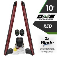Dual 10FT Red Power-Pole Blades - ONE Pump