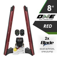 Dual 8FT Red Power-Pole Blades - ONE Pump