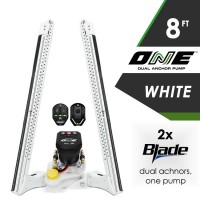Dual 8FT White Power-Pole Blades - ONE Pump